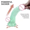 Nxy Dildos Sucker Crystal Penis Soft Small Jj Male and Female Masturbation Inverted Mold 0316