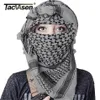 TACVASEN HOMENS MILITOS LENHO MILITAR DESERTO Tático Arab Keffiyeh Lenço Camuflagem Cabeça Cabeça Mulheres Máscara de Facas de Paintball de Algodão Árabe D181300U