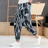 Herenbroek mannen mode print haren vintage heren Chinese stijl joggen mannelijke hoge kwaliteit losse broek grote maat 5xlmen's drak22