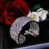 Bangle Foydjew European American Luxury Micro-inmatad Full Diamond High Carbonets Designer smycken justerbar armbandbangle
