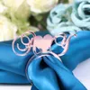 Personalized Custom Wedding Acrylic Wood table heart color Mirror Rose Gold Napkin Ring Heart Initials Decor 220618