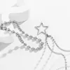 Catene PuRui Punk minimalista catena di perline collana con ciondolo a forma di stella per le donne gioielli gotici a strati grandi e piccoli