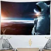Tapestry Spaceman Astronaut Wall Hanging Rugs Chi impresso de poliéster psicodélico