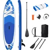 Inflatable Stand Up Paddle Board Ultra-Light SUP Non-Slip Deck Premium SUP Accessories Bottom Fin for Paddling Leash Hand Pump and Backpack Youth Adult Standing Boat