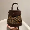 Koreańskie kobiety Cheetah Drukuj Bucket Torby Nightclub Torba na ramię Kobieta Crossbody Torba Projektant Party Torebki Torebki