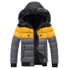 Puffer Ceket Erkek Kış Ceket Kürk Kürk Kapşonlu Kapşonlu Kalın Kat Erkekler Parkas Ceket Pamuk İçinde Sıcak Artı Boyutu 4xl 5xl 201210