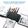 Computer Cables & Connectors In 1 SATA To USB IDE Adapter 3.0 ATA Data Converter HUB For 2.5" 3.5" HDD Hard Disk Driver With Power