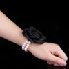 Decorative Flowers 5Pieces/Bag Wedding Bridal Bridesmaid Hand Wrist Flower Party Prom Women Lady Bracelet Size 8CM Camellia Bud