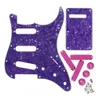 مجموعة من SSS Pickguard 11 ثقوبًا ، تغطي الالتقاط اللوحة الخلفية هرزلو نصيحة 2T1V مقابض التبديل لإكسسوارات أجزاء الجيتار