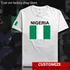 Флаг -футболка в Нигерии Pure Tee Cotte Men Men Women High Street Fashion Fashion Fashion Fasual Casual Trub