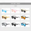 KDEAM – lunettes de soleil polarisées carrées pour hommes, revêtement multicolore, toutes les nuances noires, boîte à fermeture éclair incluse Cat.3 CE 220531