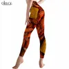 Kvinnor leggings kryddig kräfttryck tryckt hög midje elasticitet Legging 3D Fashion Sweatpants for Women Fitness Pants 220617