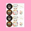 Teşekkürler Sticker Round Dilek Şişe Kart Etiketleri El Sanatları Düğün Doğum Günü Dekorasyon Diy Partisi Malzemeleri Yapışkan Etiketler Zarf Çıkartmaları