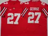 NCAA Ohio State Buckeyes College Football Jersey 27 Eddie George 33 Master Teague III 33 Pete Johnson 45 Archie Griffin 47 AJ Hawk Maillots cousus de haute qualité