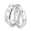 TCR-097 Tungsten Steel Cut Polygon Ring Fashion Couple Rings For Wife Husband Silver Women 5-8# Men 7-12#