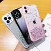 Bling Glitter Epoxy Starry Sky Case Soft TPU Протектор -защита камеры Shockper Shockper для Xiaomi Mi 11 11t Redmi 9 9a 9c 9t Примечание 7 8 10 11 11S Pro Plus Max Poco x3 F3 M3 M4 Pro Pro