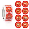 Gift Wrap Cartoon Tiger Chinese Year Sticker 500st/Roll Spring Festival Box Decoration Självhäftande Party SEALGift