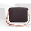 Musette Shoulder Bag Fashion Crossbody Luxury Handbag Leather Purses Trips Messenger Travel Bags with Adjustable Strap240B