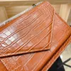 Mode Alligator Frauen Tasche Kette Umhängetaschen Handtasche Top Designer Umhängetaschen Handtaschen Geldbörse Hochwertige Leder Geldbörsen Braun