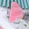 Tamax JD015 Rose Quartz pink Jade Guasha Board Natural Stone Scraper Chinese Gua Sha pad250V235a239y3112670