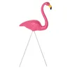 Wystrój ogrodnictwa sztuczny flamingo na świeżym powietrzu 3pcs Lot Garden Dekoracja ślubna różowa czerwonna willa za 220721