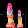NXY Dildos Silikon Lysande specialformad penis för nybörjare Man och Kvinna Sugkopp Små Anus Vuxen Sex Produkter 0317