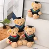 Leuke Dr. Bear Gevulde speelgoed Kawaii Small Teddy Bear Plush Doll Children's Soothing Pillow Student Graduation cadeau