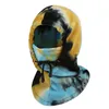 Giradas Tie Dye Proteção a frio Polar lã Balaclava Face Full Face Unissex Máscara de esqui Mantenha Hats de ciclismo quente1791694
