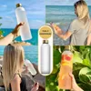 1l Wasserflaschen mit Zeitmarker 32 oz Motivational wiederverwendbare Fitnesssportarten im Freien Reise undcover BPA kostenlos für Mädchen