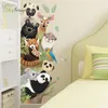 귀여운 동물 벽 스티커 도어 스티커 코너 장식 자체 접착제 홈 장식 아이 방 장식 아기 침실 장식 220523