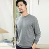 Herrtröjor Cashmere Cotton Blend Classic O-hals tröja män Pullover 2022 Autumn Winter Causal Basic Warmth Sticked Jumper Pull Hommemen