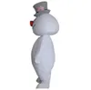 Заводской горячий костюм талисмана морозного снеговика для прогулок, одежда с героями мультфильмов для взрослых