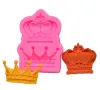 New Royal Crown Stampi per fandont in silicone Corone in gel di silice Stampi per cioccolato Stampo per caramelle Strumenti per decorare torte Tinta unita