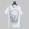 2022 Phillip Plain Men PP 디자이너 두개골 다이아몬드 티셔츠 짧은 슬리브 브랜드 브랜드 봄과 여름 높이 O- 넥 품질 두개골 TSHIRTS TEES 001