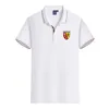 RC Lens T-shirt estiva da uomo in cotone pettinato di fascia alta. Camicia professionale a maniche corte con risvolto