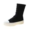 HBP Nieuwe Britse stijl Martin Boots For Women Women's Spring en Autumn Single Mid Tube Elastic Socks Fashion 220726