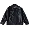 Streetwear Loose Winter Padded Coat Snakeskin Texture PU Cotton Cargo Jacket Men Bomber Jacket Thick Outwear Tops T220728