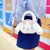 Cartoon soft cute Kuromi dog handbag female personality large capacity cross-body bag INS one shoulder plush bag