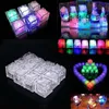 Kleurverandering Led Glow Light Ice Cubes Party Feest DIY Geel wit gloeiend licht voor decoratie