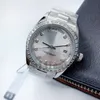 Caijiamin-montre de lukse męskie automatyczne zegarki mechaniczne zegarki diamentowe 41 mm ze stali nierdzewnej Wodoodporne zegarki Luminous Watch