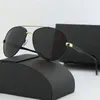 2022 MEMS Linea Rossa Eyewear Collection lunettes de soleil Gold Black pilot Lunettes de soleil Grey Shaded Lenses Sonnenbrille occhiali da sole men Lunettes de soleil lunettes 006