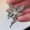 Pendant Necklaces Angel Wing Fairycore Grunge Necklace For Igirls Y2k Jewelry 2000s Aesthetic Vintage Goth AccessoriesPendant