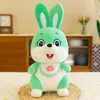 Nouvelle couleur lapin en peluche poupée écharpe lapin poupées doux oreiller filles cadeaux