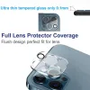 Camera Lens Protector Film Tempered Glass For iPhone 13 12 11 8 7 6 Pro Max Mini 3D HD Clear Scratch Resistenta Bakskydd med Flash Circle