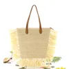 Borse per la spesa Nappa Borse tessute estive per donna Carta paglia Rattan Borsa da donna Borsa casual da spiaggia per donna Borsa laterale per caramelle 220318