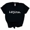 Idjits Supernatural Inspired T-shirt Bobby Singer Shirt Winchester Family Dean Sam Tee Idjits Shirts Unisex Casual Top Fans L220628