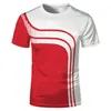 Camiseta con estampado deportivo en 3D para hombre, moda de verano, camisetas de manga corta transpirables con explosión, camiseta bonita de tendencia 220607