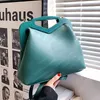 Vintage Frauen PU Leder Shell Handtasche Luxus Designer Clip Taschen Winter Weibliche Umhängetaschen Grün Gelb Schulter geldbörsen