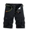 Shorts Black Khaki Green Men's Cargo Cotton Military Army Army Combat Hip Multi Pockets Taille 28-40 MENS'S MEN'SMEN'S