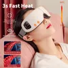 Masajeador de ojos inteligente recargable Bluetooth Música Plegable Presión de aire Calefacción Masaje Relajación 220630